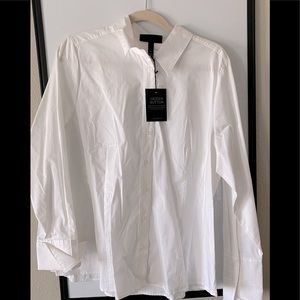 White button up dress shirt business casual
